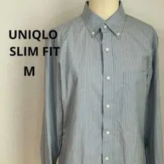 UNIQLO SLIM FIT 　【美品】ストライプシャツ　Ｍ