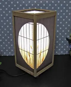 ★華燭の宿り木＝「夕べの灯り」／至福の明り／LED・桧枠造・フイルム加工・軽量