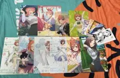 五等分の花嫁 一番くじ イラストボード 8枚セット おまけ クリアファイル生写真