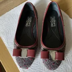 フェラガモ♡美品✨ツィードフラットシューズ