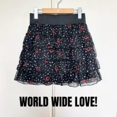 WORLD WIDE LOVE! スカート ティアードスカート ワーラブ