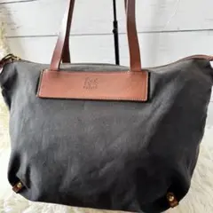 IL BISONTE イルビゾンテ　キャンバスラウンドトートバック