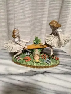 希少品○Sitzendorferジッツェンドルファレースドールフィギュリン陶器製