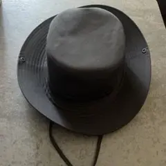 無印良品　サファリハット　黒