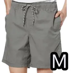 メンズ　ショートパンツ ドローストリング リラックスフィット グレー　M