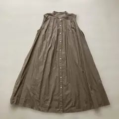 GUノースリーブ ロングシャツワンピース
