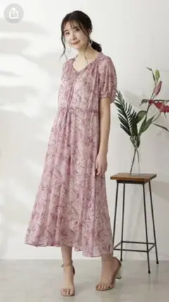 【JILLSTUART】ルナペイズリーワンピース(PURPLE)