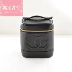 CHANEL シャネル 【極美品】 デカココ キャビアスキン バニティバッグ