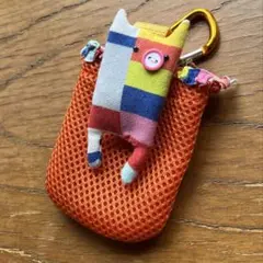1点限り♪ハンドメイド　アルベロベロ生地使用ぶたさんメッシュポーチ