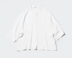 【UNIQLO】レーヨンドルマンスリーブブラウス 七分袖 L