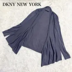 ダナキャランニューヨーク　カーディガン　カシミヤ　シルク混　グレー　Mサイズ