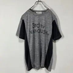 3rd by VANQUISH プリント 切替 ドライ 半袖 Tシャツ 古着