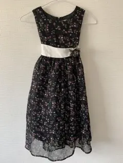 花柄ノースリーブワンピースドレス130