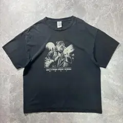 OLD〈両面プリントTシャツ 00s ブラック XL バイカー フェード 黒〉