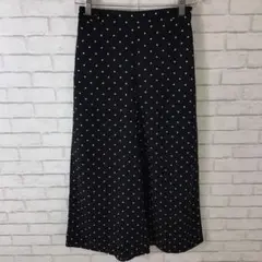 8.7 h622 ジーユー パンツ M 水玉柄 ワイド