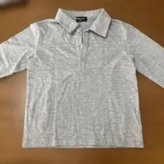 COMME CA ISM グレー 長袖ポロシャツ 120A