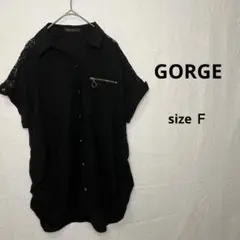 ゴージ GORGE トップス 半袖 黒 レディース Ｆサイズ 美品