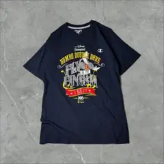 Champion × Disney DUNBO ランニングイベント Tシャツ 紺