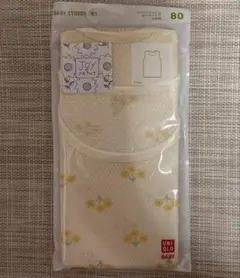 ユニクロBABYコットンメッシュタンクトップ(2枚組)80サイズ