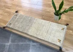 【夏のキャンペーン】ペルシャ　ギャッベ ミニランナー　113×40 ヤギ