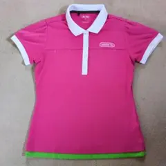 adidas レディース ポロシャツ L ピンク