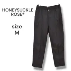 HONEYSUCKLE ROSE®　カジュアルパンツ　ブラック　Ｍ　ウエストゴム