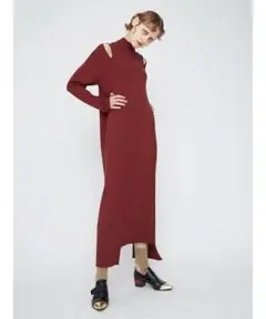 UN3D. アンスリード SHOULDER OPEN KNIT ONEPIECE
