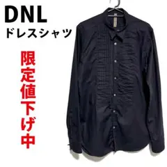 DNL ドレスシャツ ギャザー デザインシャツ モード