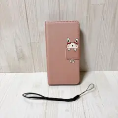 ⭐️iPhone13 ケース うさぎ イラスト ワンポイント ピンク かわいい