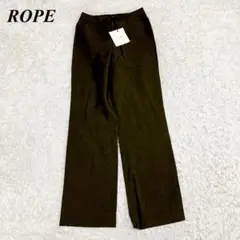 タグ付き未使用品 ロペ ストレート スラックス パンツ S カーキ レーヨン ■