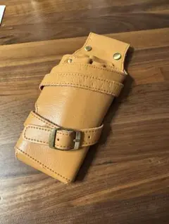 シザーケース　革製　美容師　使用品