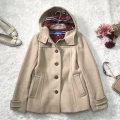 BURBERRY BLUE LABEL ショート丈 ウールコート 日本製