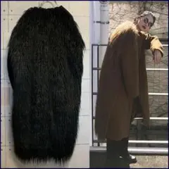 【完売/定価10.5万円】CLANE オーバーサイズ BACK FUR COAT