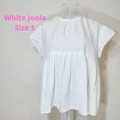 White Joola ホワイトジョーラ フレンチスリーブ プリーツ チュニック