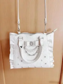 【美品】ノエミー さきまるちゃん キラキラビジュー2wayショルダーバッグ