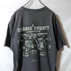 ORANGE COUNTY CHOPPERS ブルドッグバイクTシャツe598