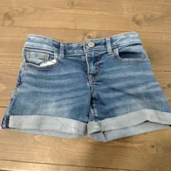 デニム 6ミディショート ハーフパンツ