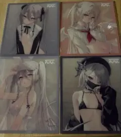 クリアミニ色紙 4種セット