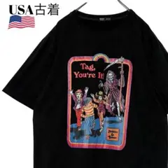 USA古着 サイコTシャツ スティーブンローズ 黒 XL ブラックtシャツ
