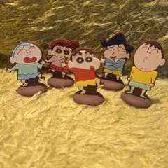 クレヨンしんちゃん　ラバースタンド　コンプリートセット