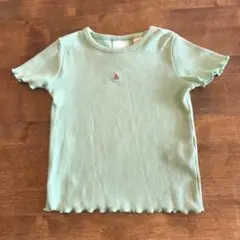 H&M ミントグリーン　袖フリル　92