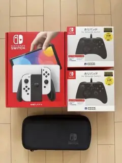 Nintendo Switch 有機ELモデル 本体とコントローラー2個+ケース