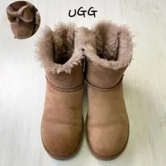 W0046 UGG アグ ムートンブーツ バックリボン 秋冬 もこもこ ボア