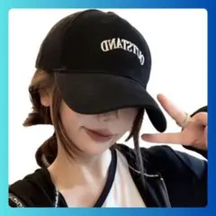 大きいサイズのキャップ　ブラック　60-65㎝　帽子　春夏秋冬　大きめ　男女兼用