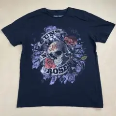 GUNS N' ROSES Tシャツ ロックバンド ビッグプリント ブラック