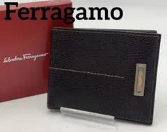 Ferragamo フェラガモ 財布 二つ折り カード お札 箱付き