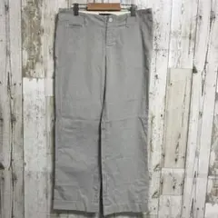 ラルフローレン レディース パンツ ストライプ グレー サイズ11