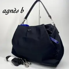 【美品】agnes.b　アニエスベー　 2way　ショルダーバッグ　ナイロン
