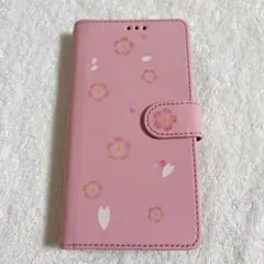 新品★ Aquos wish 3 A302SH ケース 手帳型 ピンク 桜