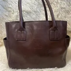 HIROFU ヒロフ ハンドバッグ トートバッグレザー 茶 ブラウン